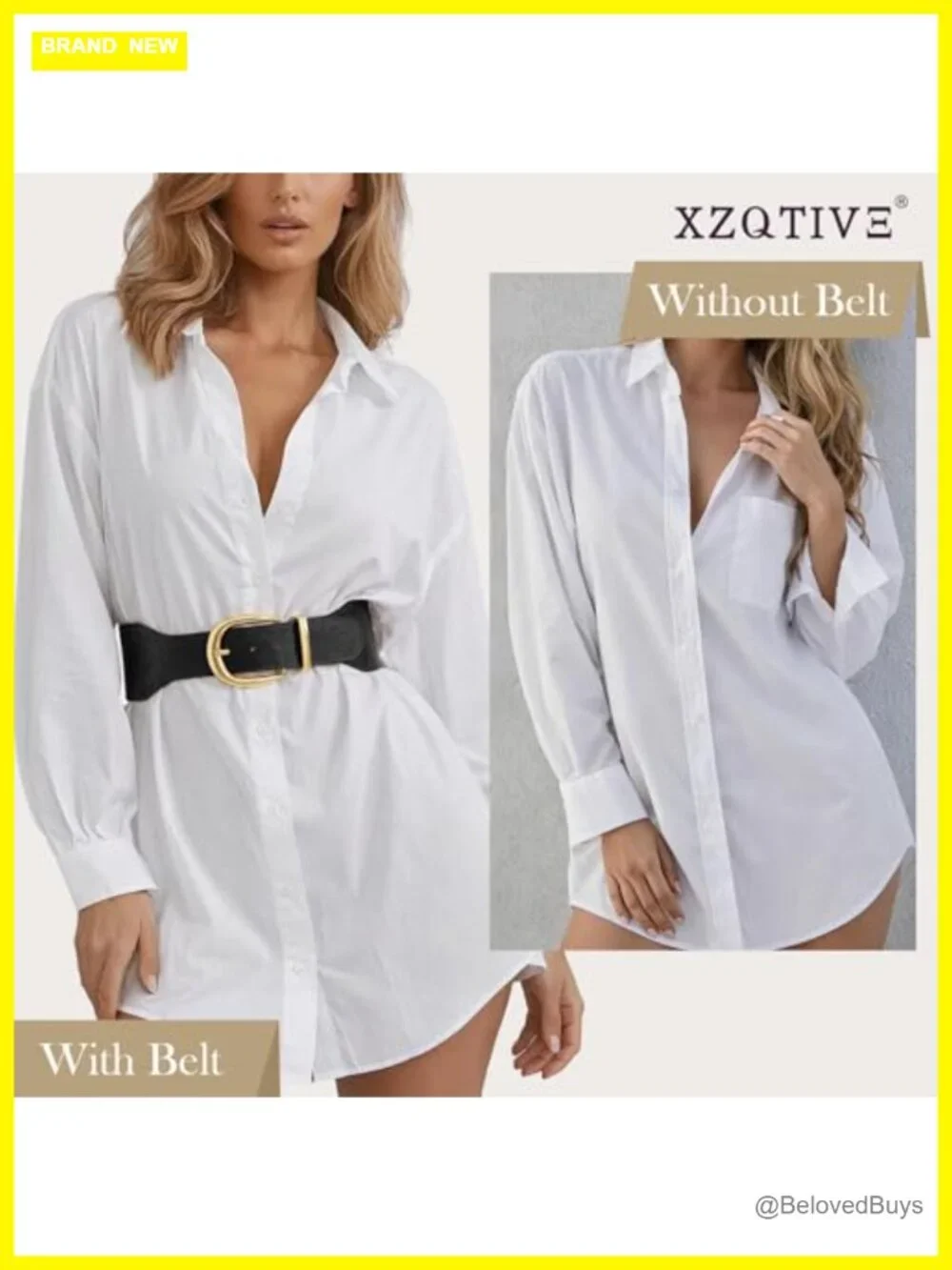 Women's Wide Elastic Waist Belt with Gold Buckle Stretch Cinch